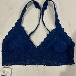 NWT Hanky Panky Signature Lace Crossover Bralette Size XS extra small Blue
